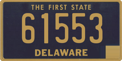 DE license plate 61553