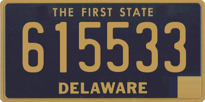 DE license plate 615533