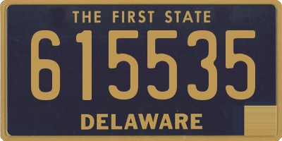 DE license plate 615535
