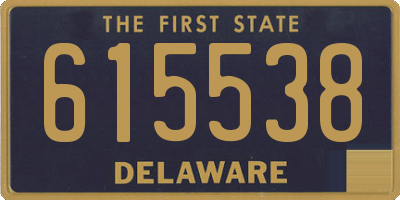 DE license plate 615538