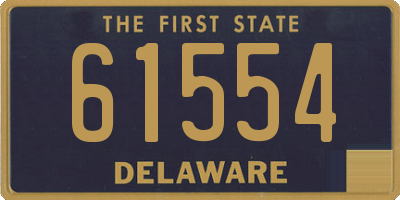 DE license plate 61554