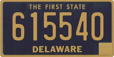 DE license plate 615540
