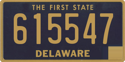 DE license plate 615547