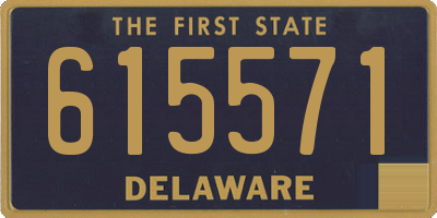 DE license plate 615571