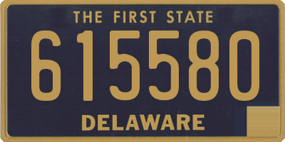 DE license plate 615580