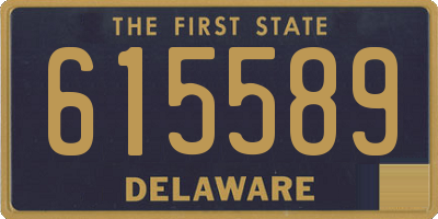 DE license plate 615589