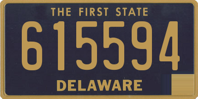 DE license plate 615594