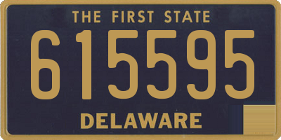 DE license plate 615595
