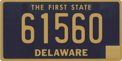 DE license plate 61560