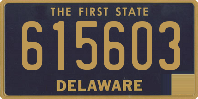 DE license plate 615603