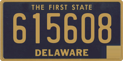 DE license plate 615608