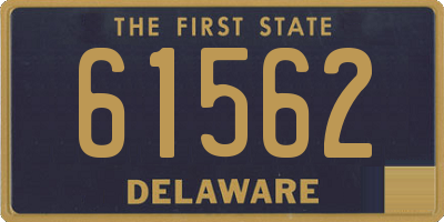 DE license plate 61562