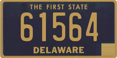 DE license plate 61564