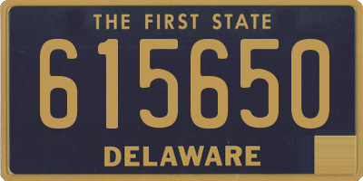 DE license plate 615650