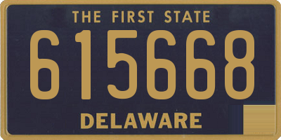 DE license plate 615668