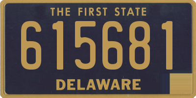 DE license plate 615681