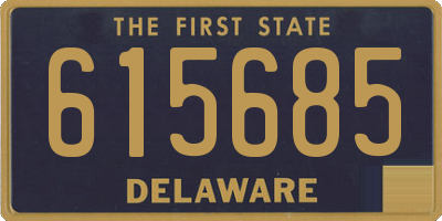DE license plate 615685