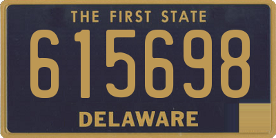 DE license plate 615698
