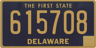 DE license plate 615708
