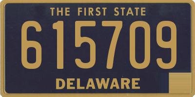DE license plate 615709