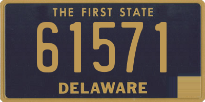 DE license plate 61571