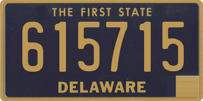 DE license plate 615715