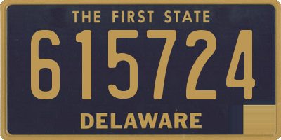 DE license plate 615724
