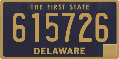 DE license plate 615726