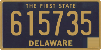 DE license plate 615735