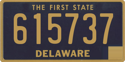 DE license plate 615737