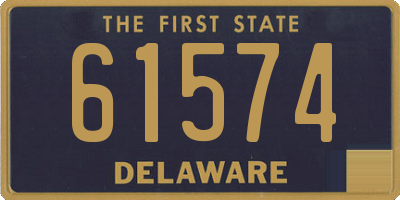 DE license plate 61574