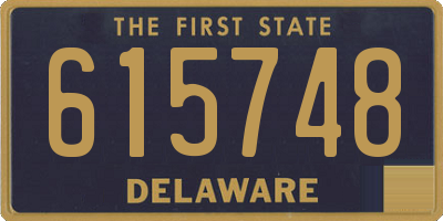 DE license plate 615748