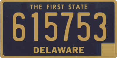 DE license plate 615753