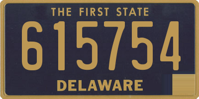 DE license plate 615754