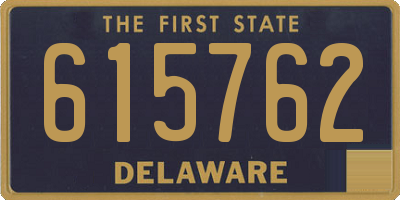 DE license plate 615762