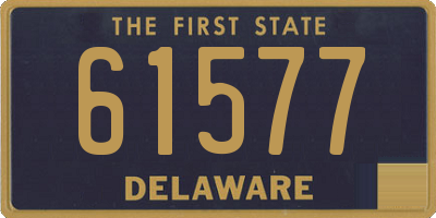 DE license plate 61577