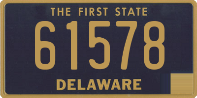 DE license plate 61578