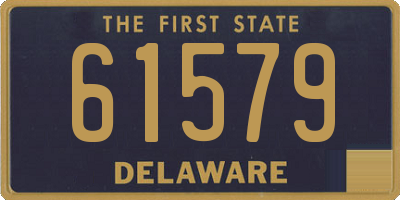 DE license plate 61579