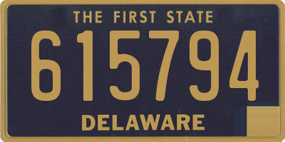 DE license plate 615794