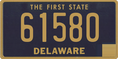 DE license plate 61580