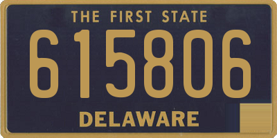 DE license plate 615806