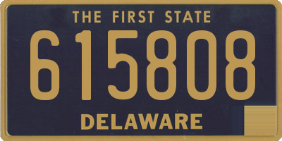 DE license plate 615808