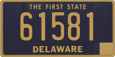 DE license plate 61581