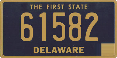 DE license plate 61582
