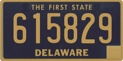 DE license plate 615829
