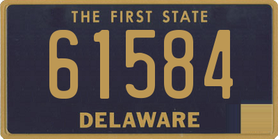 DE license plate 61584