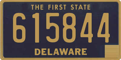 DE license plate 615844
