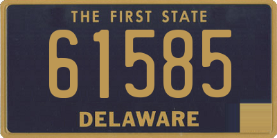 DE license plate 61585