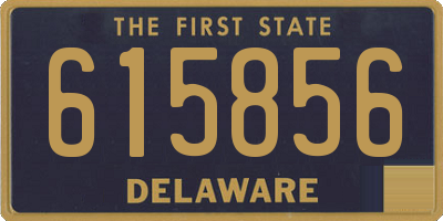 DE license plate 615856