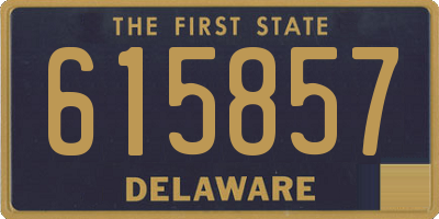 DE license plate 615857